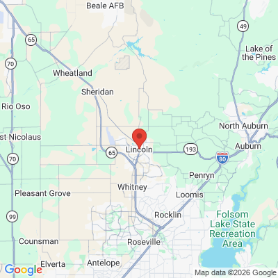 Map to  office in Lincoln, CA