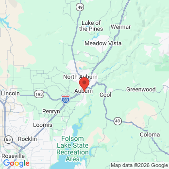 Map to Auburn Dental Aesthetics office in Auburn, CA