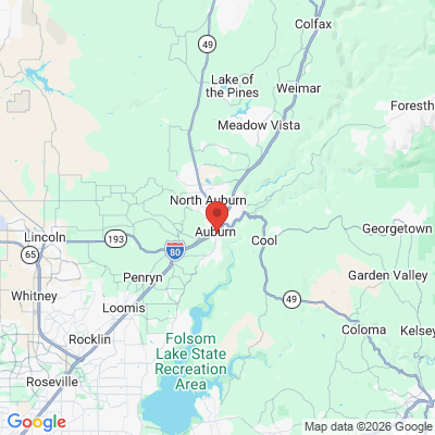 Map to  office in Auburn, CA