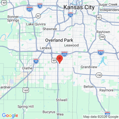 Map to  office in Overland Park, KS