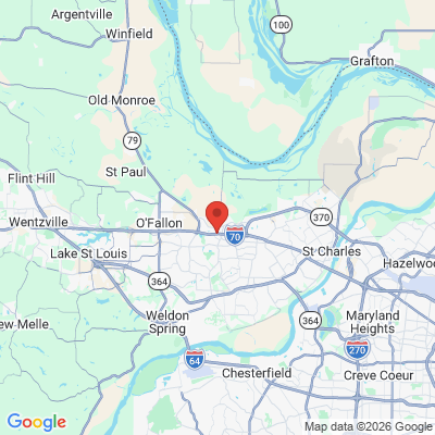 Map to  office in Saint Peters, MO