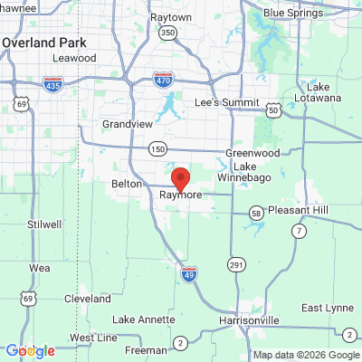 Map to  office in Raymore, MO