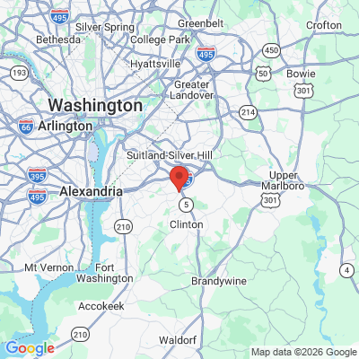 Map to  office in Temple Hills, MD