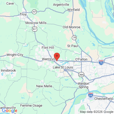 Map to  office in Wentzville, MO