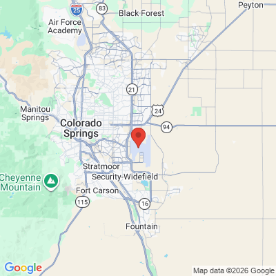 Map to  office in Colorado Springs, CO