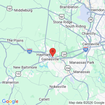 Map to Heritage Hunt Dental office in Gainesville, VA