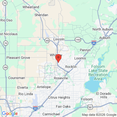 Map to  office in Rocklin, CA