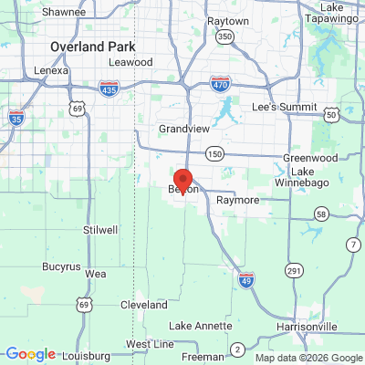 Map to  office in Belton, MO