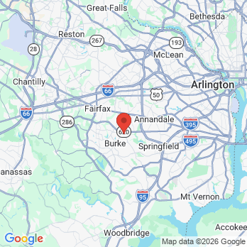 Map to Pamela Marzban DDS, PC office in Burke, VA