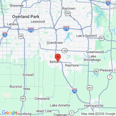 Map to  office in Belton, MO