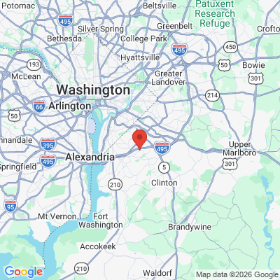 Map to  office in Temple Hills, MD