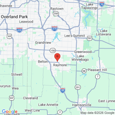 Map to  office in Raymore, MO