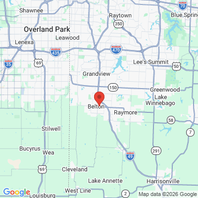 Map to  office in Belton, MO