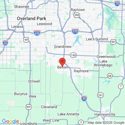 Map to  office in Belton, MO