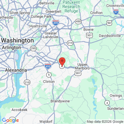 Map to  office in Upper Marlboro, MD