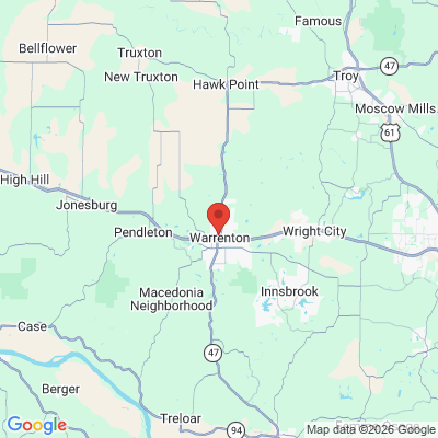 Map to  office in Warrenton, MO