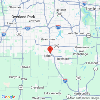 Map to  office in Belton, MO