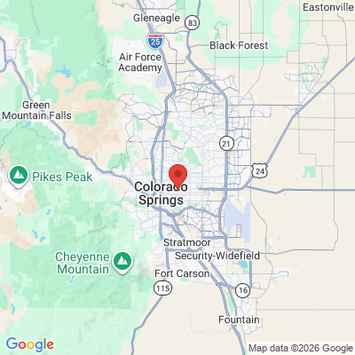 Map to  office in Colorado Springs, CO