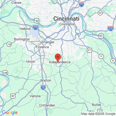 Map to  office in Independence, KY