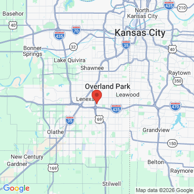 Map to  office in Overland Park, KS