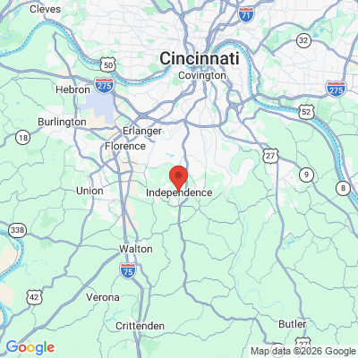 Map to  office in Independence, KY