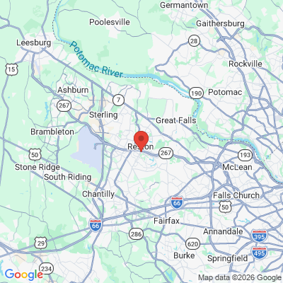 Map to Reston Heights Dental office in Reston, VA