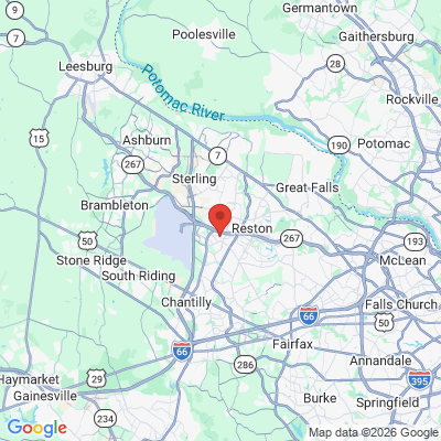 Map to  office in Herndon Dental Arts