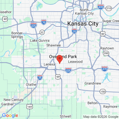 Map to  office in Overland Park, KS