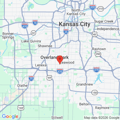 Map to  office in Overland Park, KS