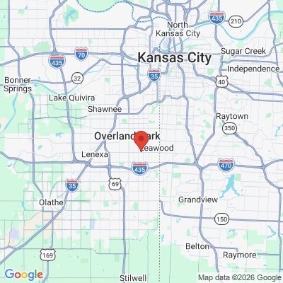 Map to  office in Prairie Village, KS