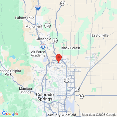 Map to  office in Colorado Springs, CO