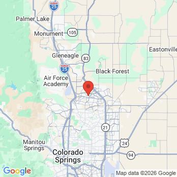 Map to Matthew J Burton DDS office in Colorado Springs, CO