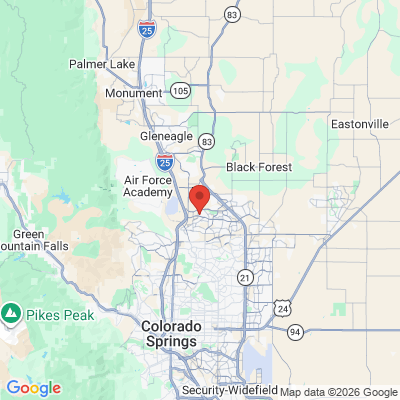 Map to  office in Colorado Springs, CO