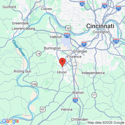 Map to  office in Union, KY
