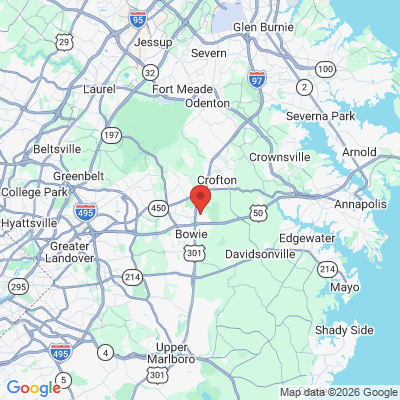 Map to  office in Bowie, MD