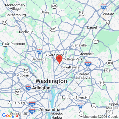 Map to Umoren Dental Services office in Hyattsville, MD