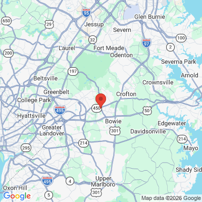 Map to  office in Bowie, MD