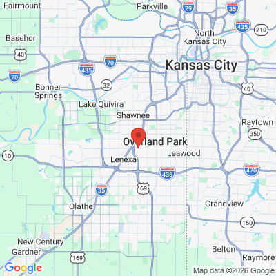 Map to  office in Overland Park, KS