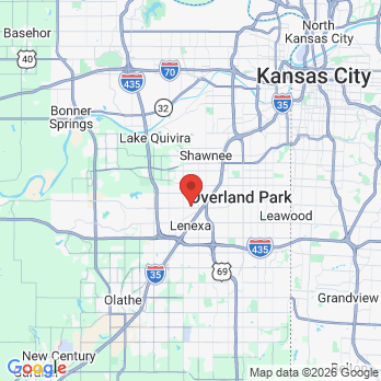 Map to Rosehill Dentistry office in Lenexa, KS