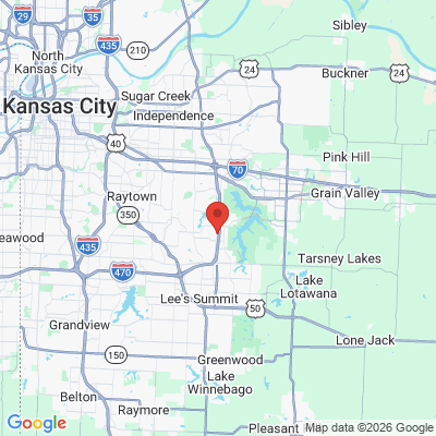 Map to  office in Lees Summit, MO