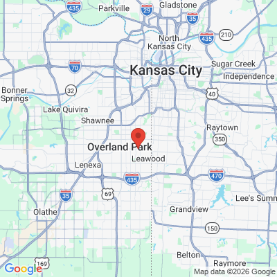Map to  office in Prairie Village, KS