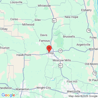 Map to  office in Troy, MO