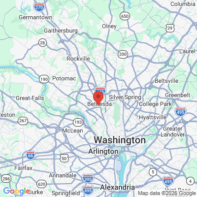 Map to  office in Bethesda, MD