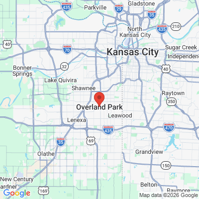 Map to  office in Overland Park, KS