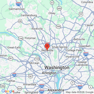 Map to  office in Bethesda, MD