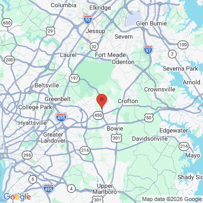 Map to  office in Bowie, MD