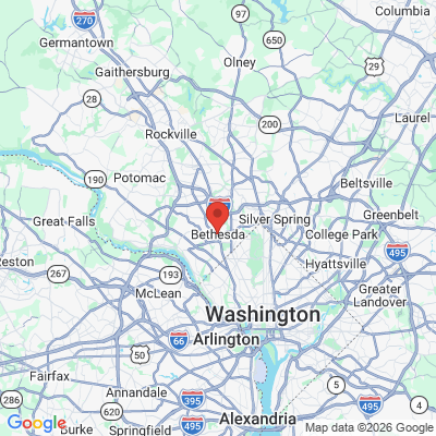 Map to  office in Bethesda, MD