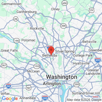 Map to Mazza Center For Implant And Aesthetic Dentistry - Bethesda office in Bethesda, MD