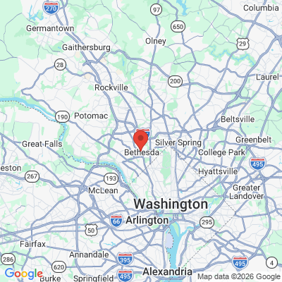 Map to  office in Bethesda, MD
