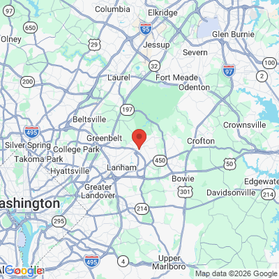 Map to  office in Glenn Dale, MD